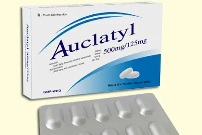 Auclatyl 500mg/125mg hộp 2 vỉ x 10 viên nén Tipharco