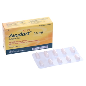 Avodart Dutasteride 0.5mg hộp 3 vỉ x 10 viên nang GSK