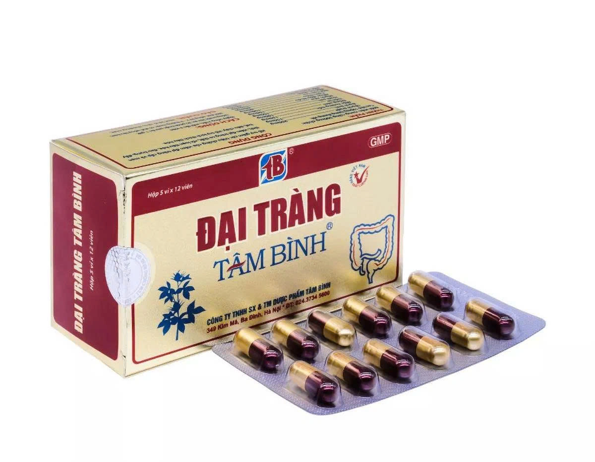 Đại tràng Tâm Bình hộp 5 vỉ x 12 viên nang