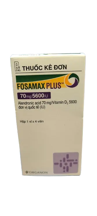 Fosamax pluss 70/5600 IU hộp 1 vỉ x 4 viên nén Merck Sharp Hà Lan