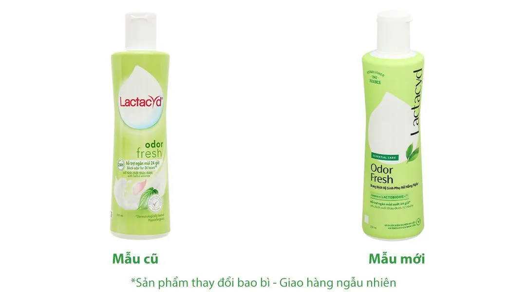 Lactacyd Odor Fresh lá trầu lọ 250ml Sanofi