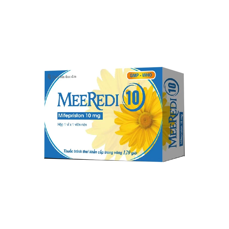 Meeredi 10 Mifepriston 10mg hộp 1 vỉ x 1 viên nén Nam Hà