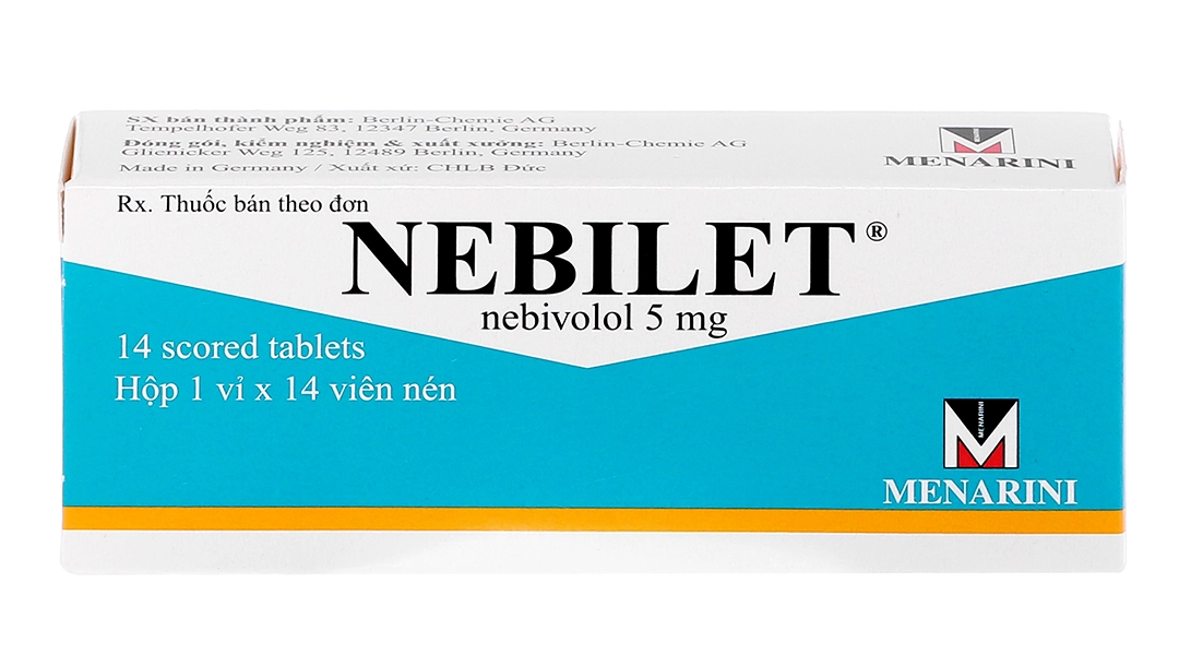 Nebilet Nebivolol 5mg hộp 14 viên nén Menarini