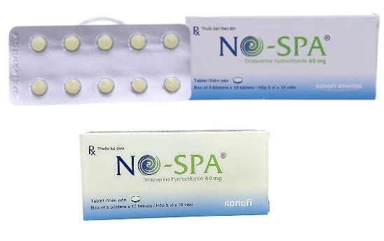Nospa Drotaverine 40mg hộp 5 vỉ x 10 viên nén Sanofi