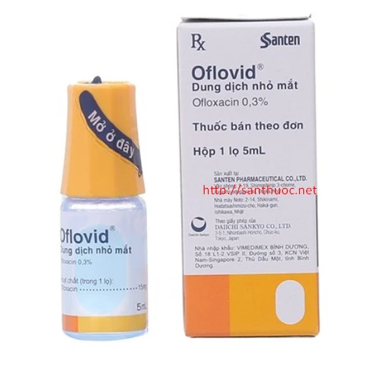Oflovid Ofloxacin 0.3% lọ 5ml Santen