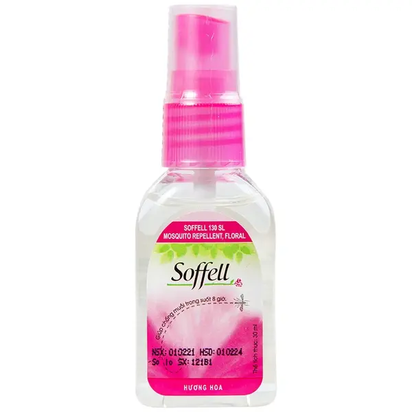 Soffell xịt xua muỗi hương hoa lọ 30ml