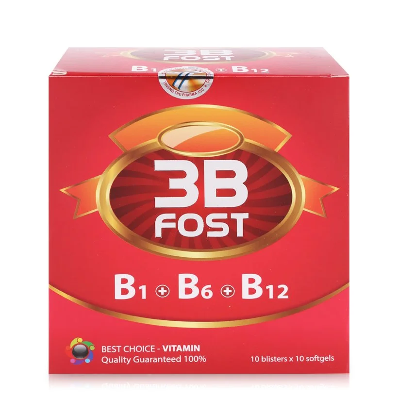 Vitamin 3B Fost B1 B6 B12 hộp 10 vỉ x 10 viên Akopha