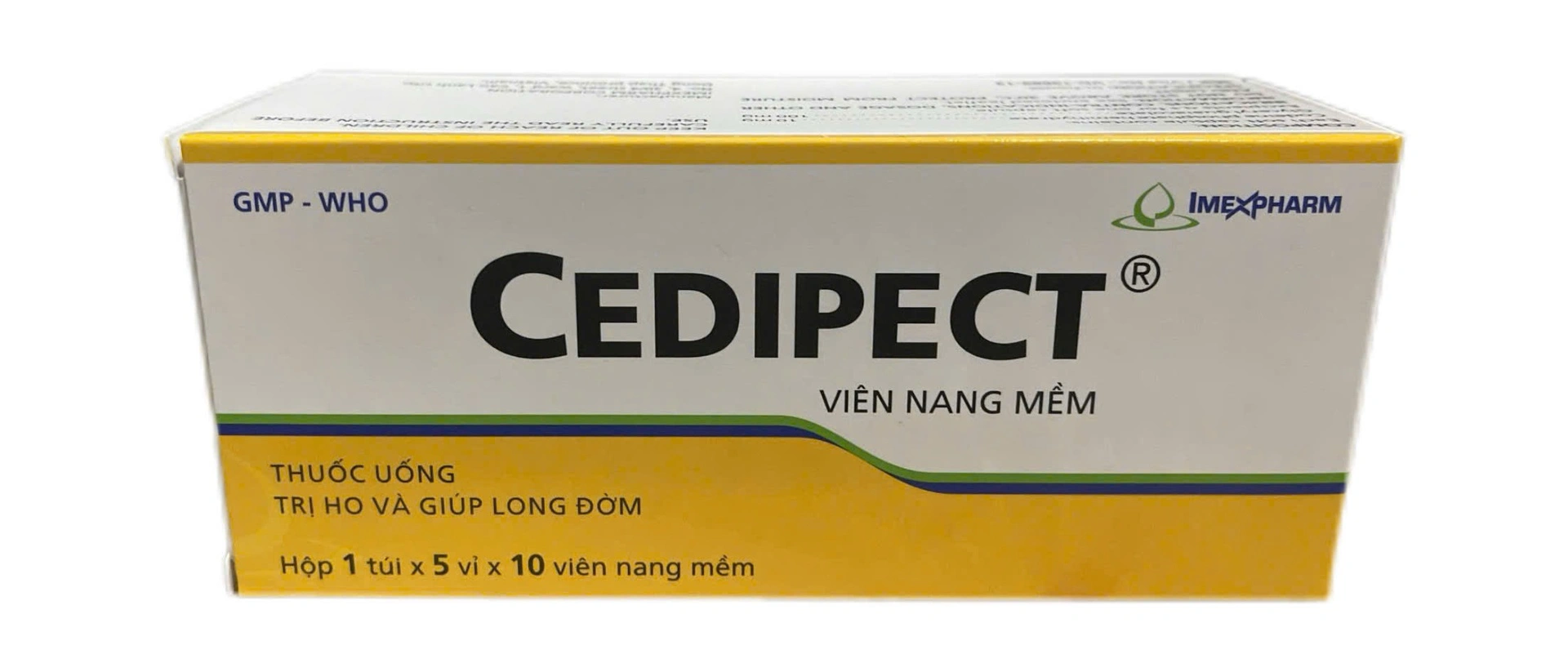 Cedipect hộp 1 túi x 5 vỉ x 10 viên nang Imexpharm