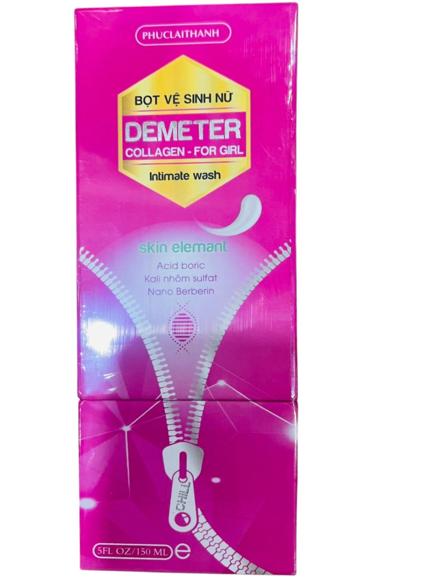 Bọt vệ sinh nữ Demeter colagen for girl intimate wash hộp 1 chai 150ml