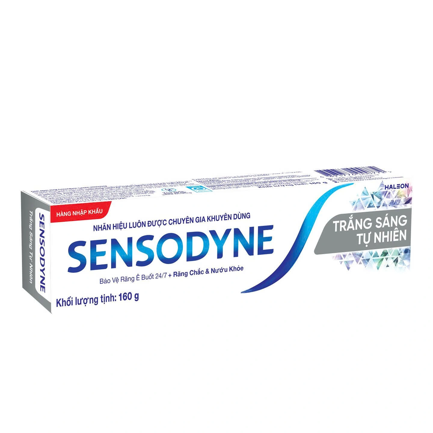 Sensodyne kem đánh răng trắng sáng tự nhiên tuýp 160g Haleon